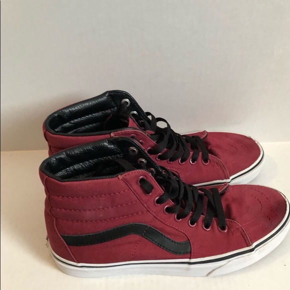 vans old skool high top red